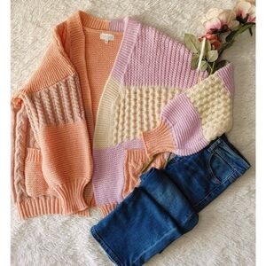 Color block sweater
